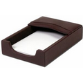 Chocolate Brown Classic Leather 4"x6" Memo Holder